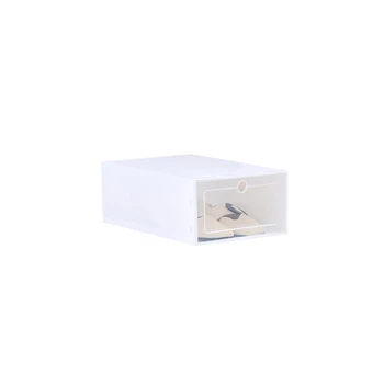 

Foldable Stackable Containers Dustproof Display Case Cabinet With Transparent Window Drawer Type Shoe Box DIY Household Office