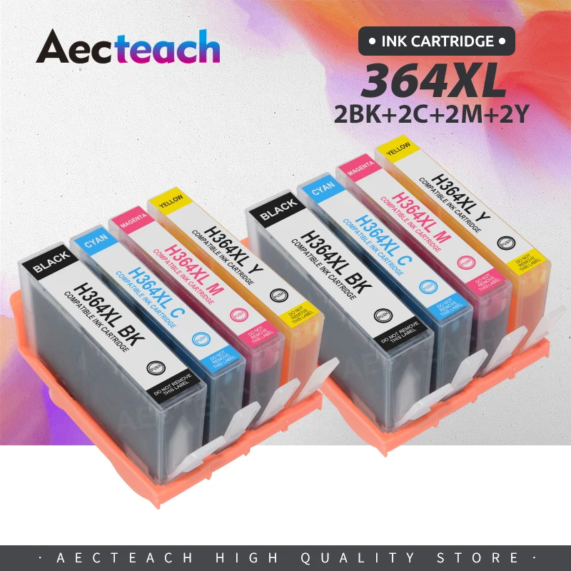 Aecteach cartucho de tinta negra para impresora HP, recambio de tinta  Compatible con HP 364 XL, 364XL, 684EE, 364, Deskjet 3070A, 684, 5510,  nuevo, 6510|Cartuchos de tinta| - AliExpress