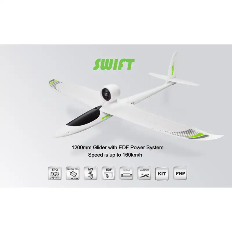 swift rc glider