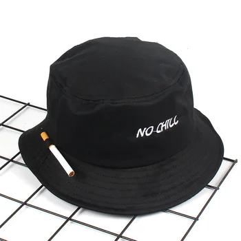 

Cigarette Embroidery Bucket Hat For Men Women Hip Hop Fisherman Hat Adult Panama Bob Hat Summer Lovers Flat Hat