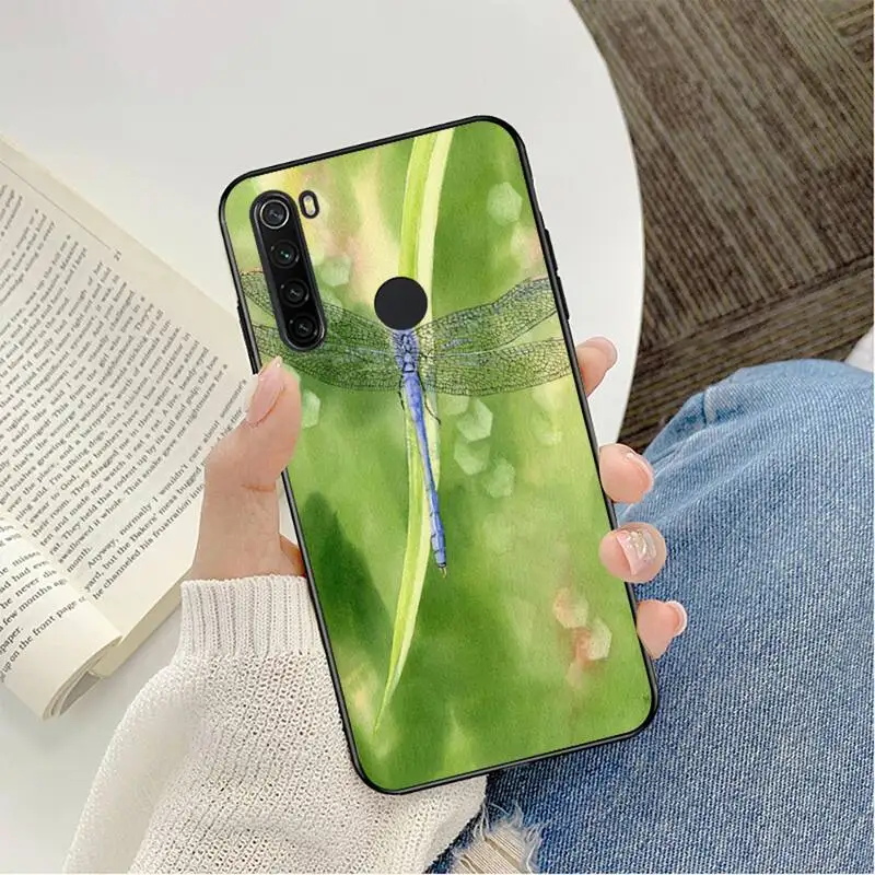 case for xiaomi YNDFCNB beautiful dragonfly Phone Case For Redmi note 8Pro 8T 6Pro 6A 9 Redmi 8 7 7A note 5 5A note 7 case xiaomi leather case case Cases For Xiaomi