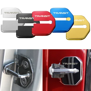 

4pcs Car Styling Door Lock Protective Cover Auto Accessories Case For Ford Transit Stainless Steel Accessories