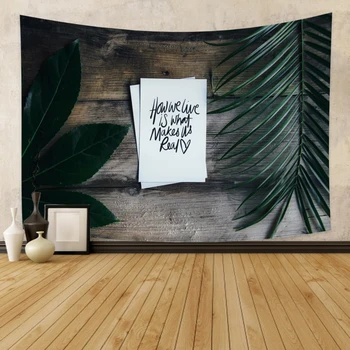 

Tropical Palm Leaf Tapestry Wall Mounted Sea Coast Sunset Landscape Tapestries Yoga Beach Towel Bohemian Home Artwork Decor