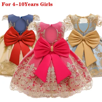 

Christmas Toddler Girl Dresses For Little Girl School Wear Children Wedding Holiday Clothing Kids Party Dresses For Girl 8 10T