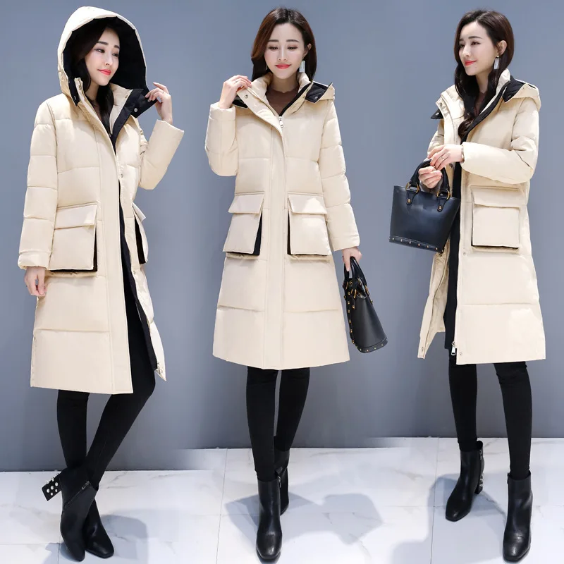 

Cotton Coat Women's Korean-style Loose-Fit BF Mid-length 2018 New Style Winter Korean-style Versatile Fashion Cotton-padded Clot