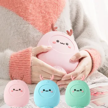 

Lovely Cute Hot Water Bag Microwave Heating Silicone Hot Water Bottles Winter Warming Products Warmer bottles Pink,blue,Green