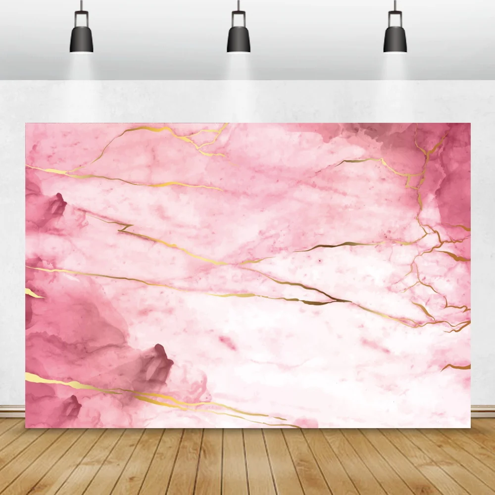 

Абстрактный розовый мраморный фотографический реквизит для детской портретной съемки день рождения декор комнаты Семейные Фото фоны