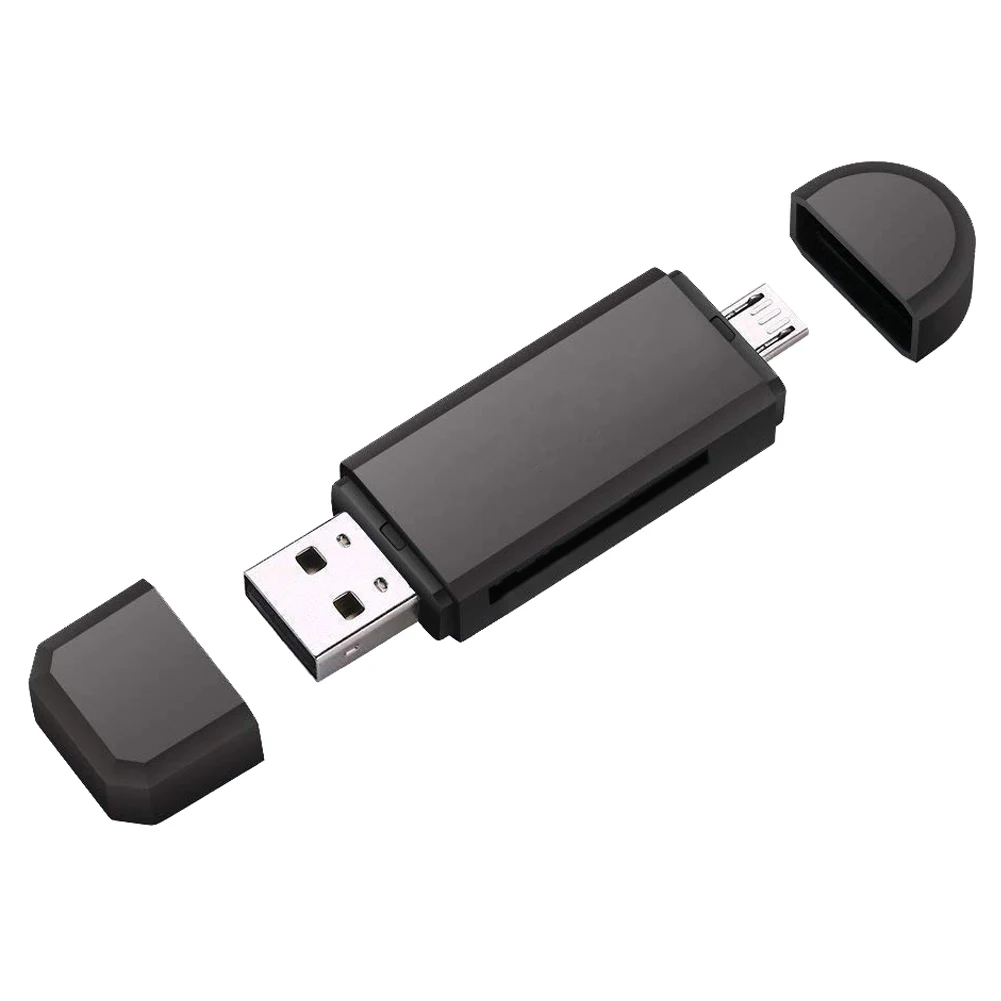 Type C& micro USB& USB 3 In 1 OTG Card Reader High-speed USB2.0 Universal OTG TF/SD for Android Computer Extension Headers