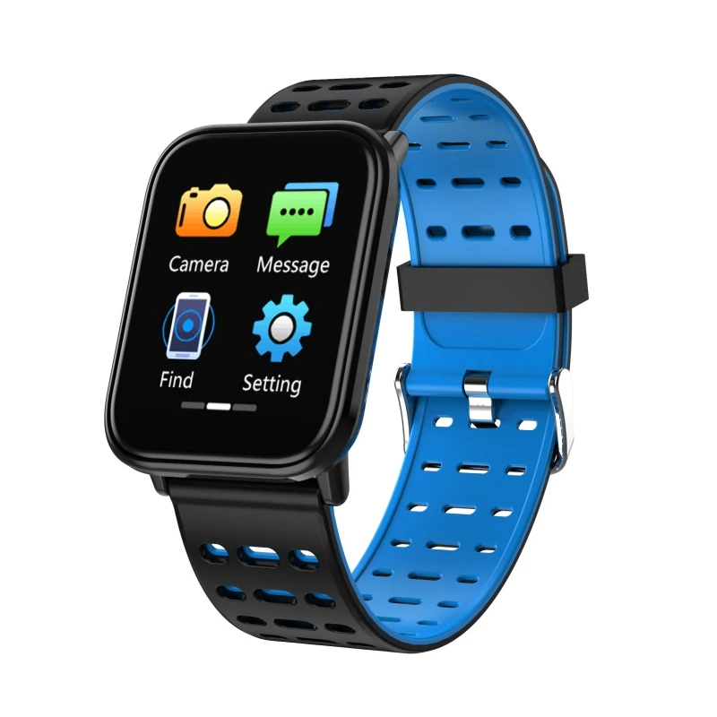 Bluetooth Смарт-часы фитнес-Браслет Сенсорный экран ЖК-дисплей шагомер частота сердечных сокращений сообщение сна оснастка Спорт Смарт-браслет - Цвет: L