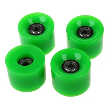 

Set Of 4 Skateboard Wheels 6cm Diameter and 4.5cm Width For Penny green