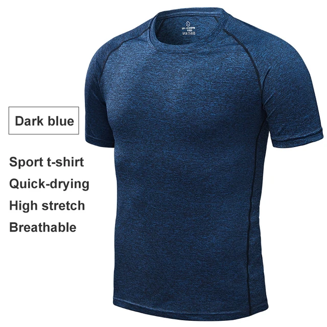 Men's Running T-Shirts, Quick Dry Compression Sport T-Shirts, Fitness Gym Running Shirts 4