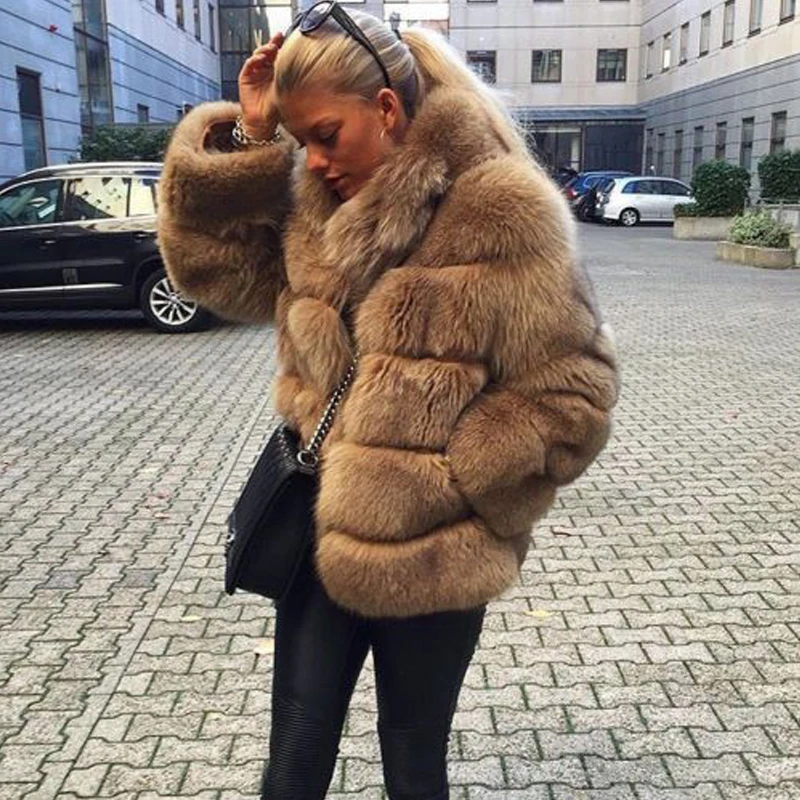 Fox Fur Overcoat Clothing 