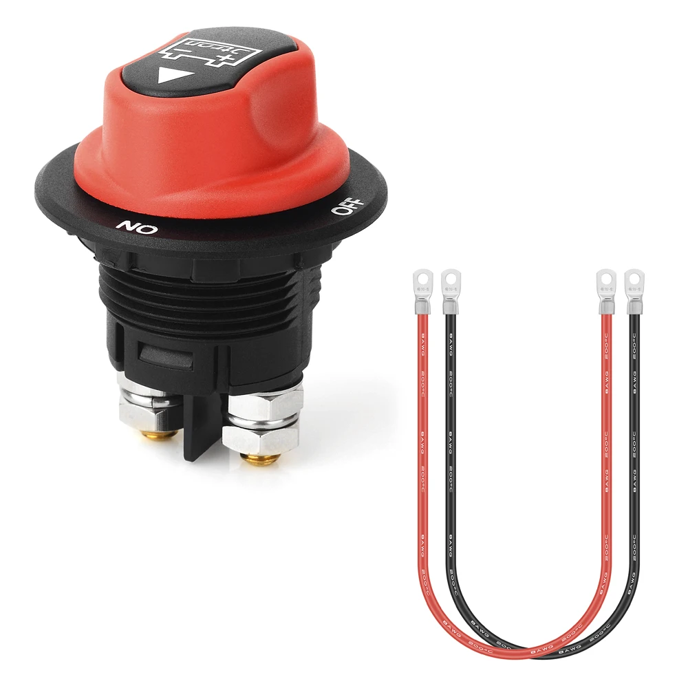 

Переключатель автомобильного аккумулятора Jtron, 12 В, 50 А, 100 А, 200 А, 300 а, с кабелем