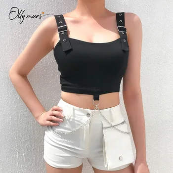 

OllyMurs New Fashion Style Sexy Slash Neck Sun-top Black Women Crop Tops Casual Beach Holiday Women Clothes Lady Club Short Tops