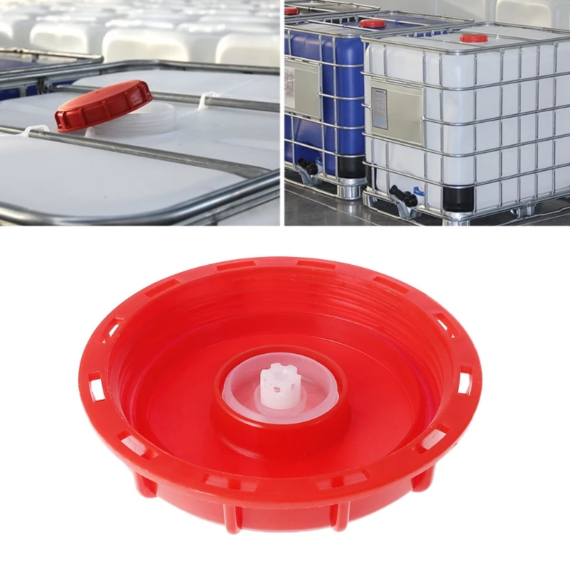 IBC Tote Tank Cover Lid Cap 163mm Breath Cover Lid Red 