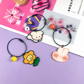 

Cute Acrylic Bunny Rabbit Bear Rainbow Donut Keychains Car Bag Pendent Charm Sweet Accessories Key Chains Best Gift For A Girl