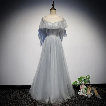 

Fashion Chinese Sexy Starry Oriental Party Female Cheongsam Stage Show Qipao Dress Elegant Celebrity Banquet Dresses De Festa