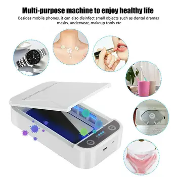 

UV Ultraviolet Cell Phone Sterilizer Sanitizer Box Disinfection Case Cleaner UVC