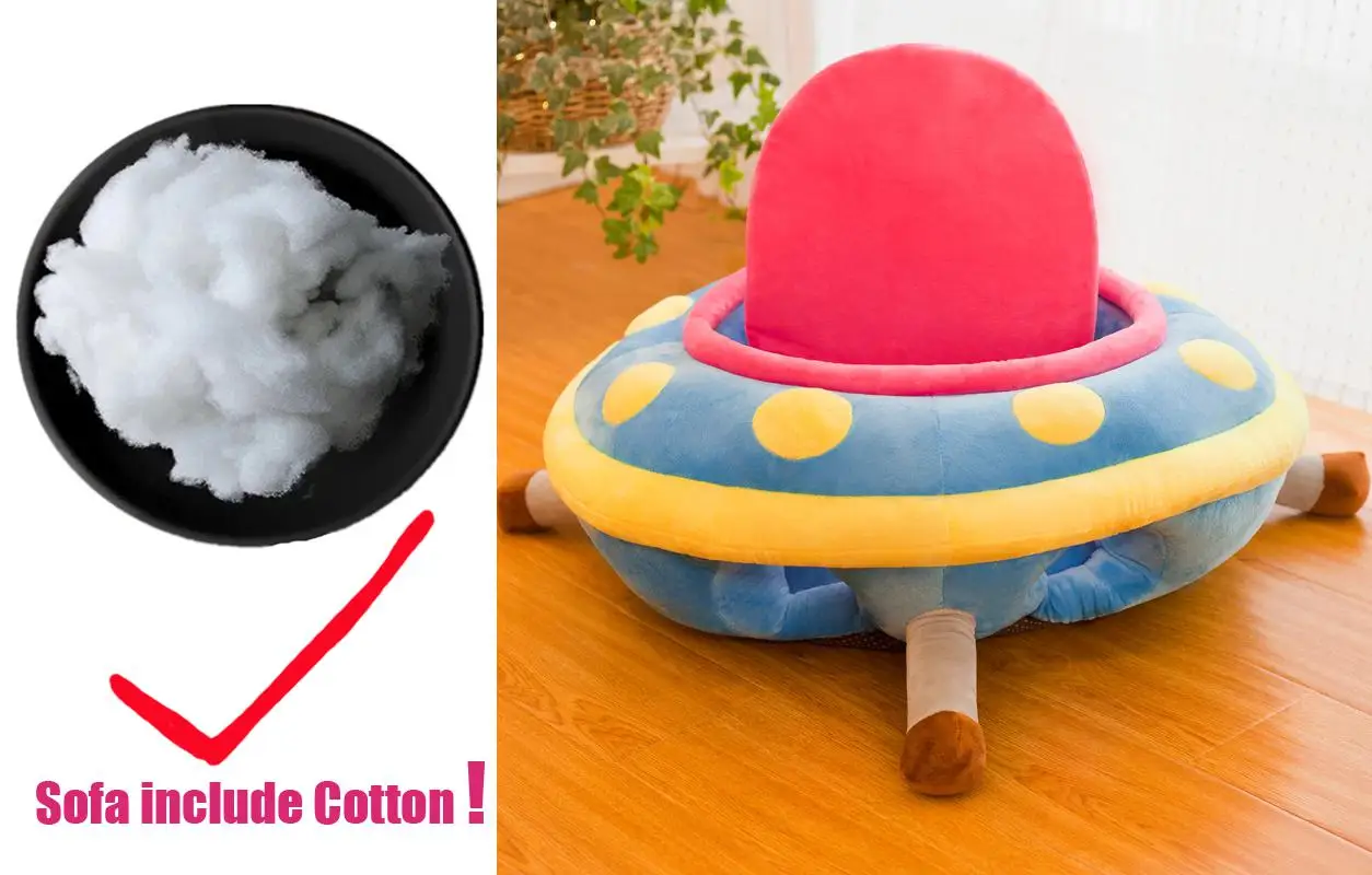 New Cartoon Baby Seats Sofa Support Seat Plush Chair Learning To Sit Soft Plush Seatting Toys - Цвет: E with Cotton