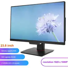 Tudo-em-um desktop computador tela led com microfone câmera i7-3520M built-in unidade óptica 23.8 polegadas 100-240v para casa, escola
