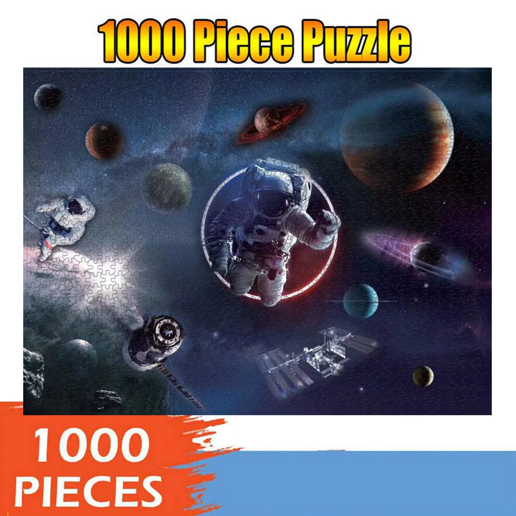 1000 штук Развивающие головоломки игрушки декорации космические звезды обучающая