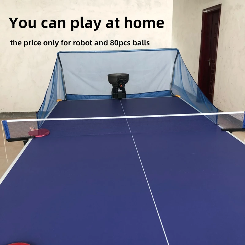 HUIPANG Table Tennis Robot PING PONG tenis Machine Automatic tabletennis Free 80pcs 40+ pingpong balls Pinpong Training