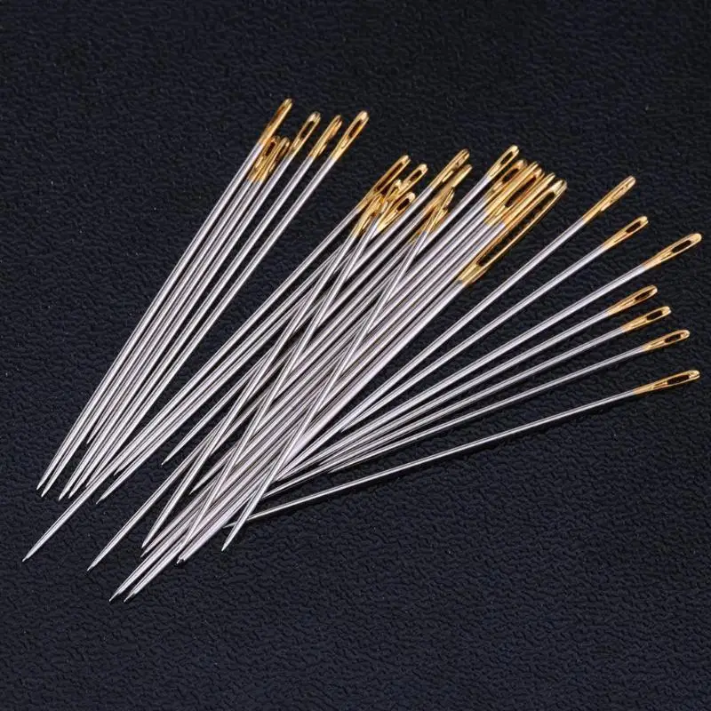 

16Pcs/set Large Leather Hand Sewing Needles Gold Eye Needle Embroidery Tapestry Home Wool DIY Sewing Accessories Dropshipping