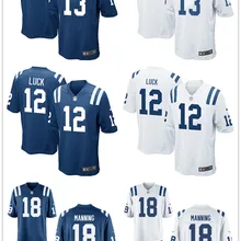 Мужские футбольные майки в Индианаполисе#13 TY Hilton#12 Andrew Luck#18 Peyton Manning