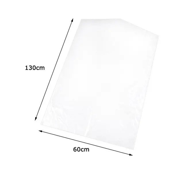Clothes Dust Cover 2.2 Silk Coat Suit Transparent Plastic Pocket Dry Bags Cleaner Hanging Proof Moisture Disposable Waterpr G8Q3 60X130cm