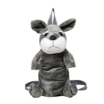 

Women Child Bag Lovely Cartoon Dogs Bag Plush Messenger Bags Cute Shoulder Bags European And American Popular Wild Bags 1224