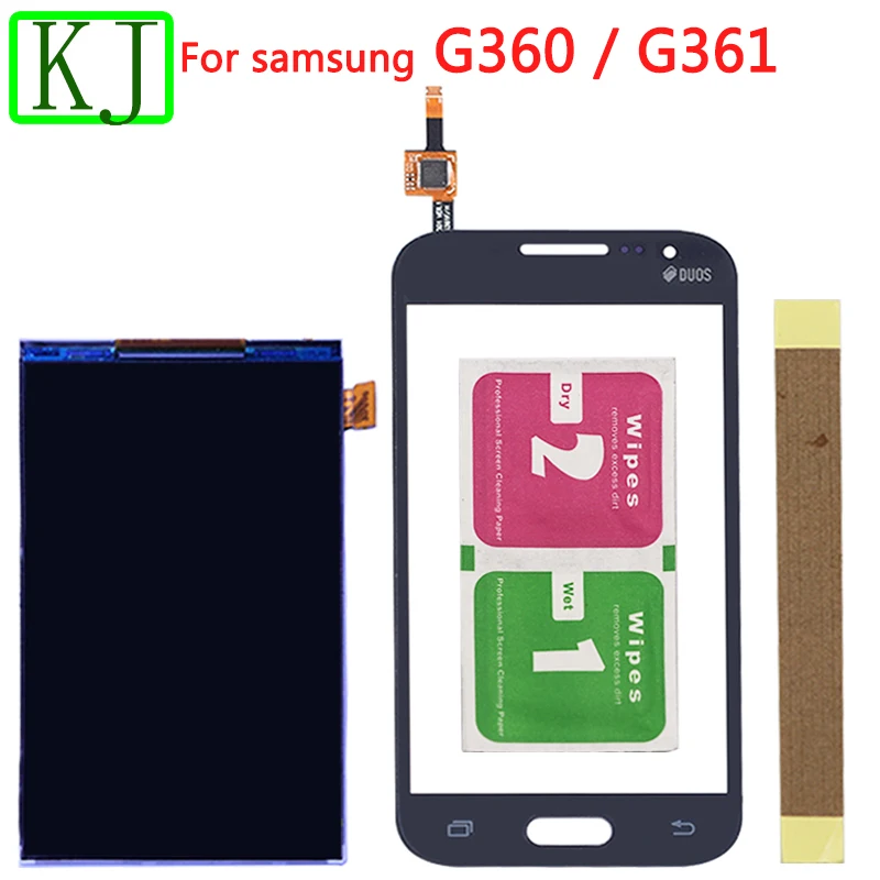 Для samsung Galaxy Core Prime G360 G361 ЖК-дисплей+ сенсорный экран дигитайзер стекло сенсор для g361 g360 ЖК-сенсорная панель