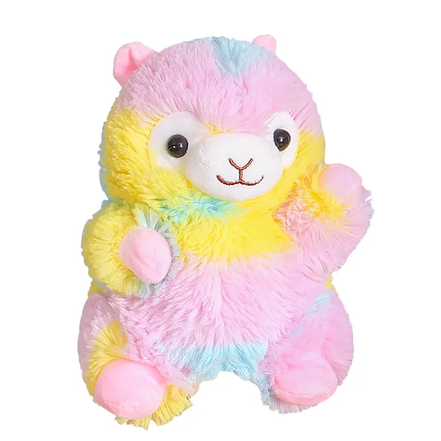 20CM Kawaii Alpaca Hand Puppet Plush Toy Washable Fabric is Comfortable and Soft Baby Games Soothing Animal Toys Christmas Gifts 2