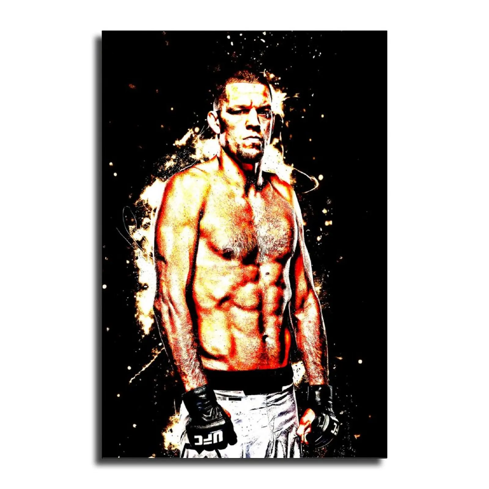 Nate Diaz американские бойцы ММА UFC холст художественный плакат и Настенная картина