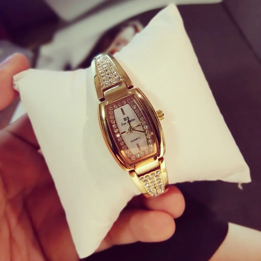 2020 Новый Для женщин Стразы Часы леди платье часы Montre Femme Нержавеющая сталь