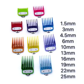 

Colorful Guide Comb Multiple Sizes Metal Limited Combs Hair Clipper Cutting Tool