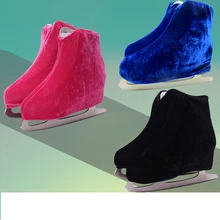 1 pair Ice Skating Figure Skating Shoes Velvet Cover Roller Skate Anti Dirty Flannelette Elastic For Kids Adult Anti Grinding 1 pair Ice Skating Figure Skating Shoes Velvet Cover Roller Skate Anti Dirty Flannelette Elastic For Kids Adult Anti Grinding