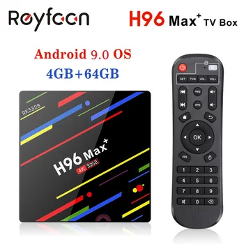 

TV BOX H96 MAX PLUS Android 9.0 4GB 64GB Rockchip RK3328 Support 1080p 4K Google Play Store Youtube 16GB 32GB Smart box Media pl