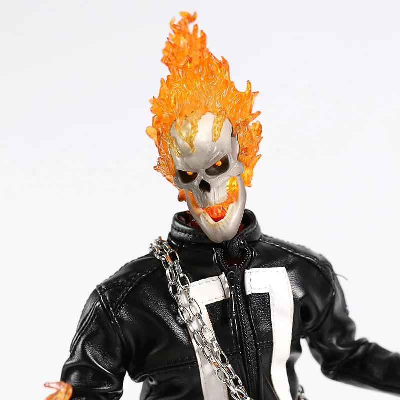 Агенты Щ. И. Т. Щит Ghost Rider 1/6 Масштаб ПВХ фигурка Коллекционная модель игрушки с светодиодный свет
