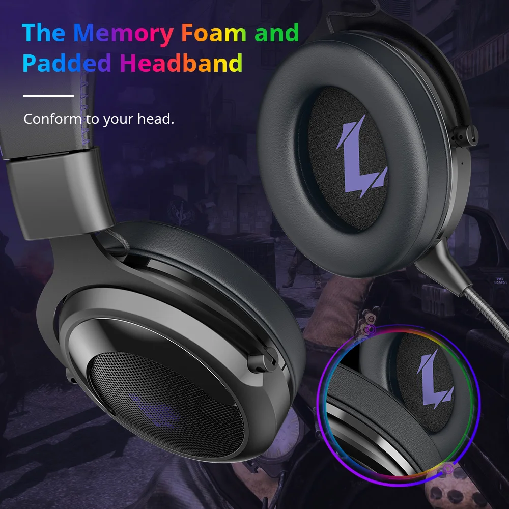 US $59.99 Original Tronsmart Shadow Gaming Headset 2in1 design Headphones Gamer 35mm USB Port for ps4 witch Computer Laptop 2020