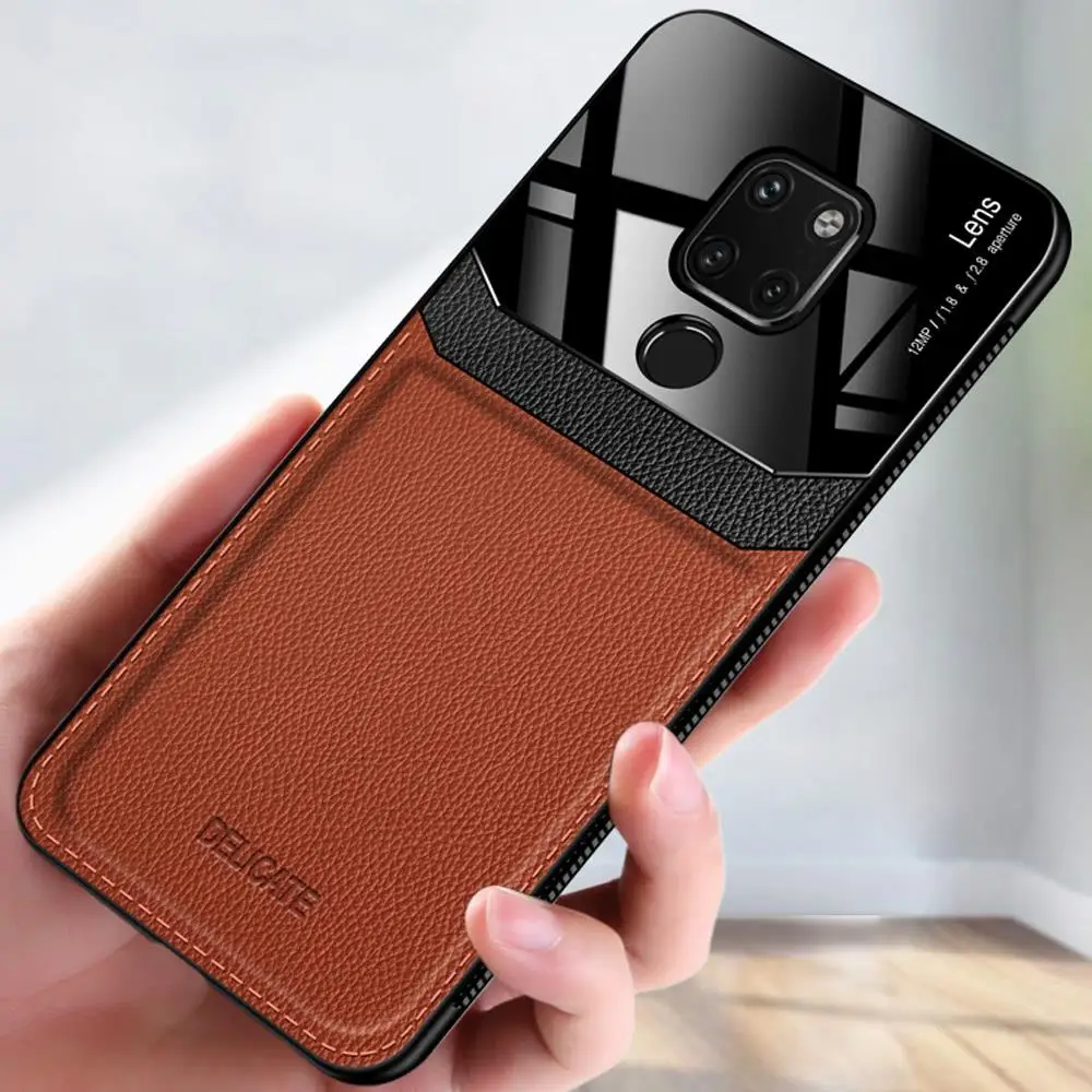 

For Huawei Mate 20 Pro case silicone soft bumper leather case funda Huawei Mate 20 Lite case shockproof Mate 10 Lite 9 8 case