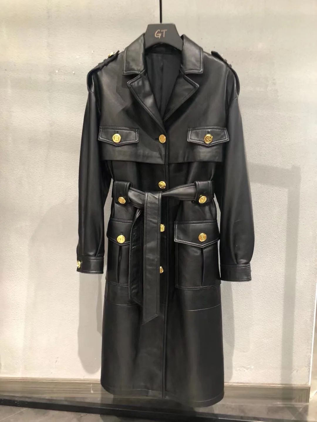 

Genuine Leather Jacket Women 2021 Autumn Winter New Fashion Real Sheepskin Leather Windbreaker Coat Long Style Outerwear