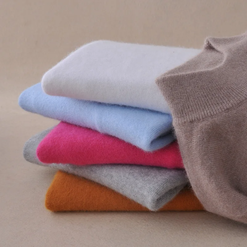 2019 Autumn Turtleneck Sweaters Women Winter Sweater Clothes Leisure Cashmere Knitwear Sweater Thick Knitted Shirt Tops Black