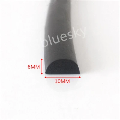 Rodada D Isolamento Bar Strip 3mm - 38mm Grosso Preto