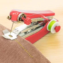 Mini Machine à coudre manuelle Portable, 1 pièce, opération Simple, outils de couture, tissu, outil de couture pratique pour pantalons