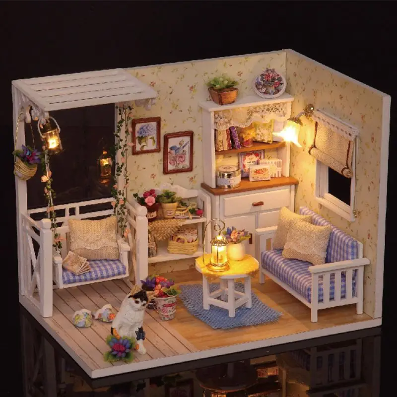 

Children Handmade DIY Cabin Princess Room Model Girls Toy Girlfriend Birthday Gifts Educational Toys