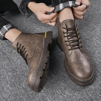 

dress BOOTS couro cuero MEN casual para high mens zapatos sapato motorcycle rock leather hombre boot western winter shoes men