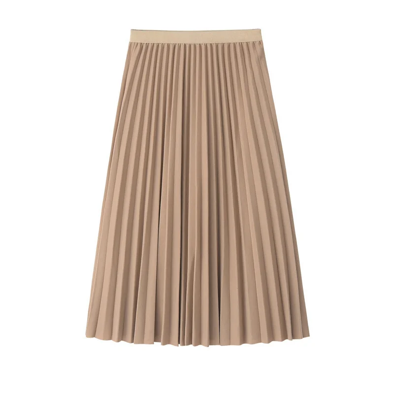 Women Skirt High Waist Women Pleated Midi Skirt Female Jumper Ladies A-Line Midi Skirt Saia Vintage Spring Skirt Women Skirt High Waist Women Pleated Midi Skirt Female Jumper Ladies A-Line Midi Skirt Saia Vintage Spring Skirt