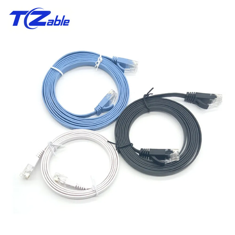 Rj45 Ethernet Кабель Cat 6 плоский кабель для локальной сети RJ 45 ультра тонкая Обложка