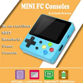 

Portable Mini Handheld Console FC188 games 128M Digital 2.4 inch full view IPS Support Dropshipping MA3
