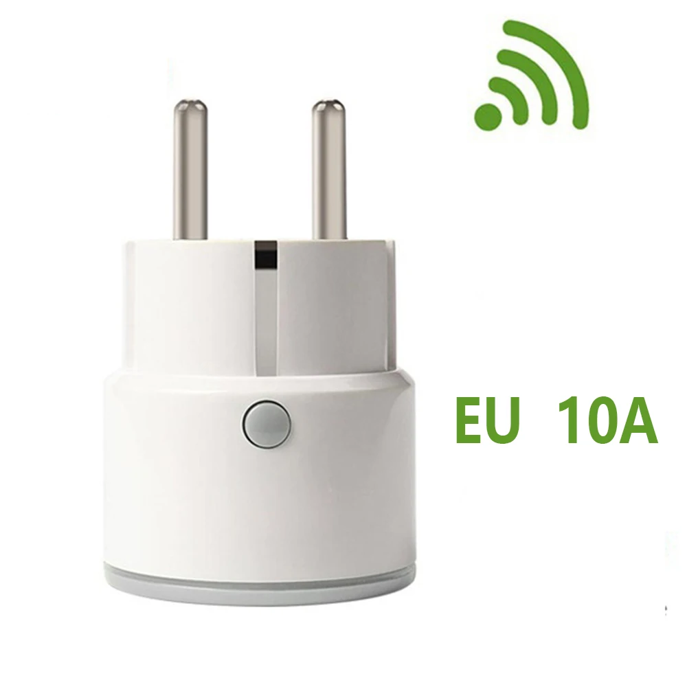 Мини стандарт 10А ЕС Смарт Wi-Fi разъем с монитором питания розетка работает приложение управления